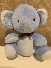 NEW Fisher Price Baby Blue Plush Elephant Toy