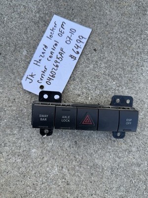 07-10 Jeep Wrangler JK Hazard Locker Center Control OEM 04602695AF