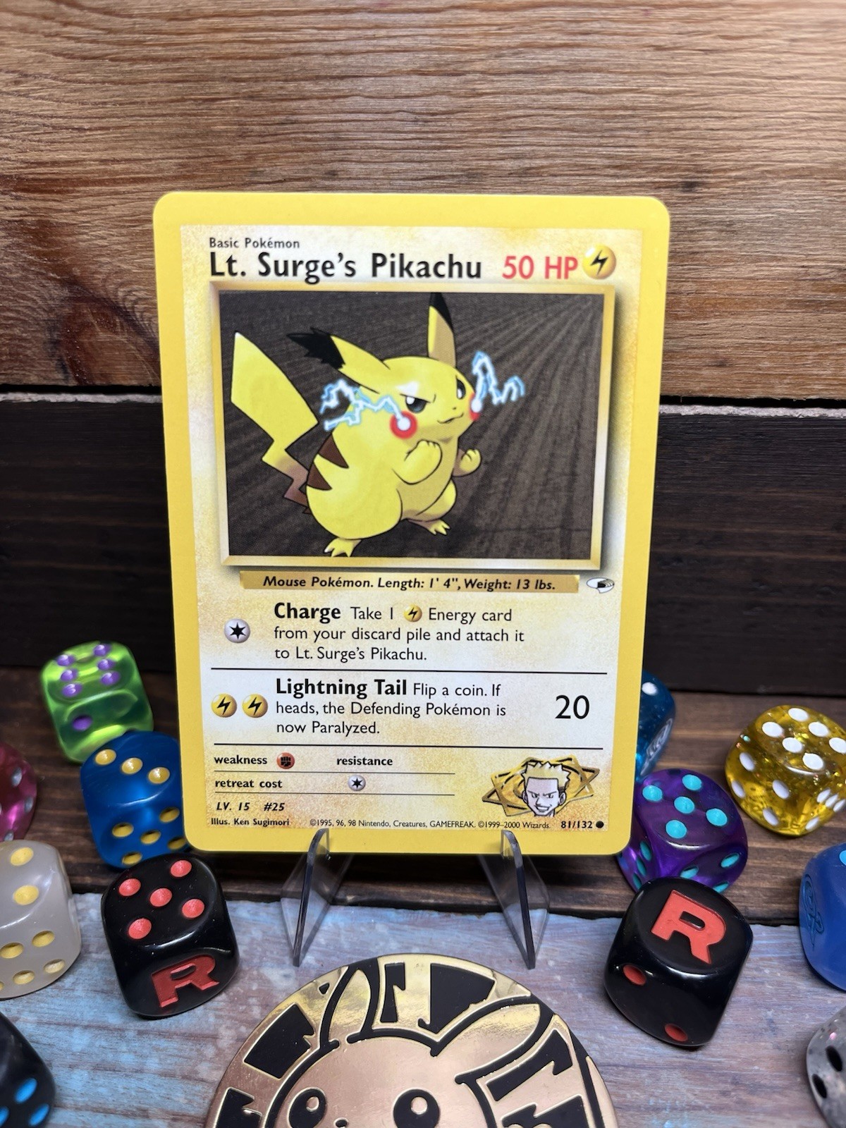 Lt. Surge's Pikachu 81/132 Gym Heroes Unlimited NM Wizards of the Coast WOTC