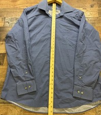 Van Heusen Reg Fit Stretch Men's Button Up Shirt Size 16 1/2L