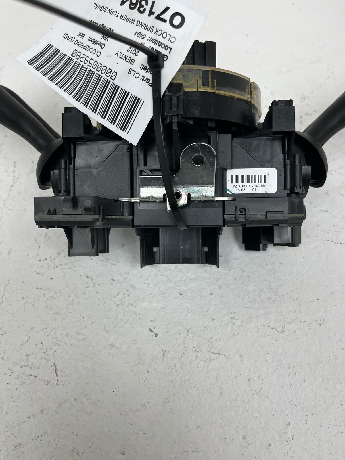 2011-2018 Bentley Continental CLOCKSPRING WIPER TURN SIGNAL SWITCH W/ PADDLES