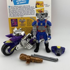 Modo Complete W/ Chopper & Card - Vintage 1993 Galoob Biker Mice From Mars *READ