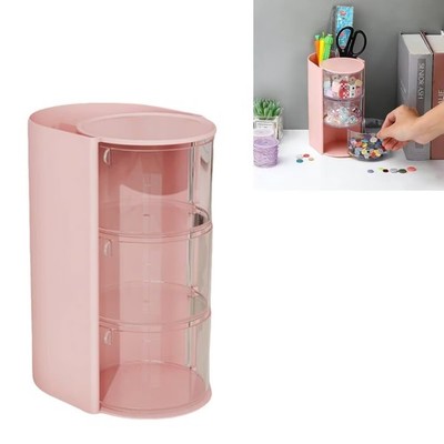 PERFECT LASER 3-Tier Hair Accessories Organizer with Brush Holder,...