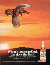 Austin Nichols Wild Turkey 1985 Original Print Ad Bourbon Whiskey
