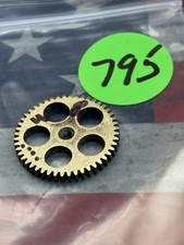 VINTAGE SPUR GEAR 1/8" AXLE: 48-TOOTH / BRASS / PreOwned