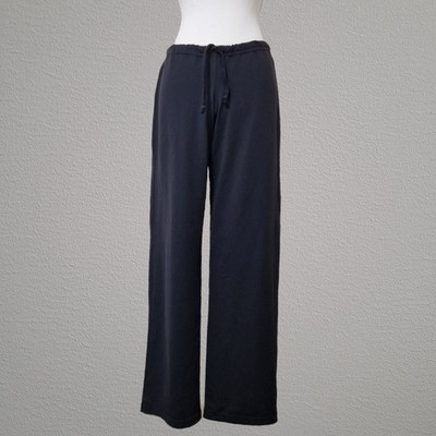 Prana Kordelzug Hose Damen M 31 x 32 schwarz zum Überziehen weites Bein...