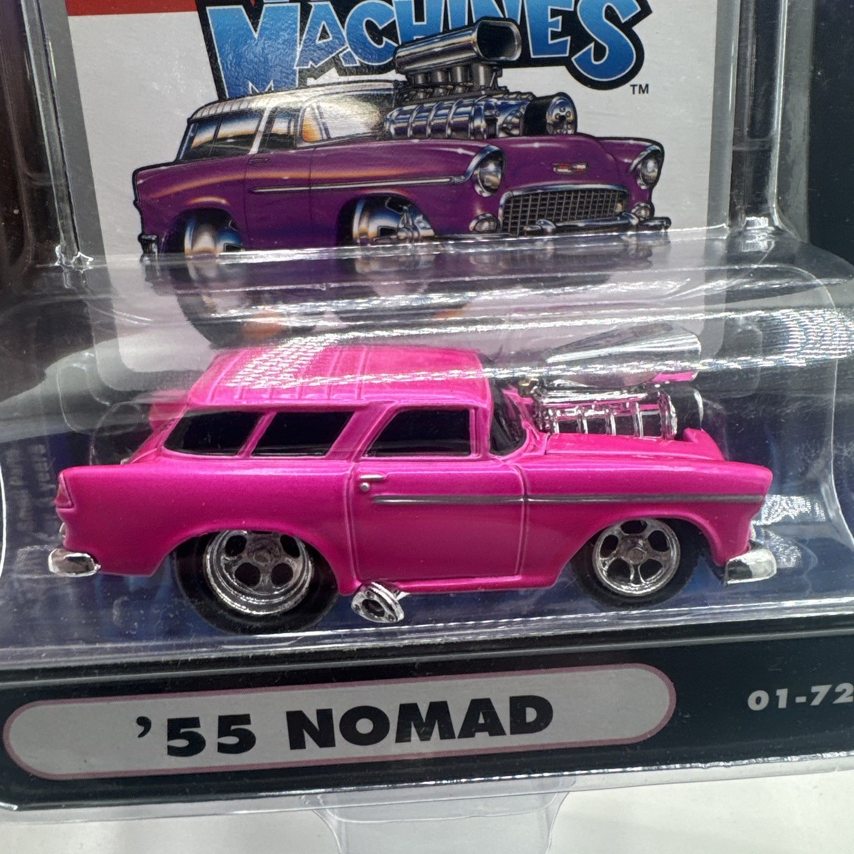 Muscle Machines Pink '55 Nomad 1:64 Die-Cast Car 01-72 | eBay