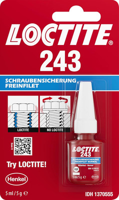 LOCTITE Schraubensicherung 243, Schraubenkleber Für Die Sicherung Von Schrauben,