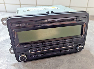 VW Golf 6 Original Radio RCD 210 1K0035186AA CD MP3 AUX getestet & funktioniert
