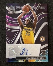 2021-22 Panini Spectra - Isaiah Jackson Rookie Nebula Aspiring Auto 1/1 RC SSP