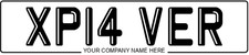 X PAVER Registration Number Plate PAVED Driveway BLOCK PAVING Patios PAVE No Fee