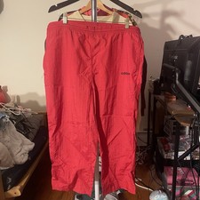 Vintage 90s Adidas Sweatpants Red Size Small