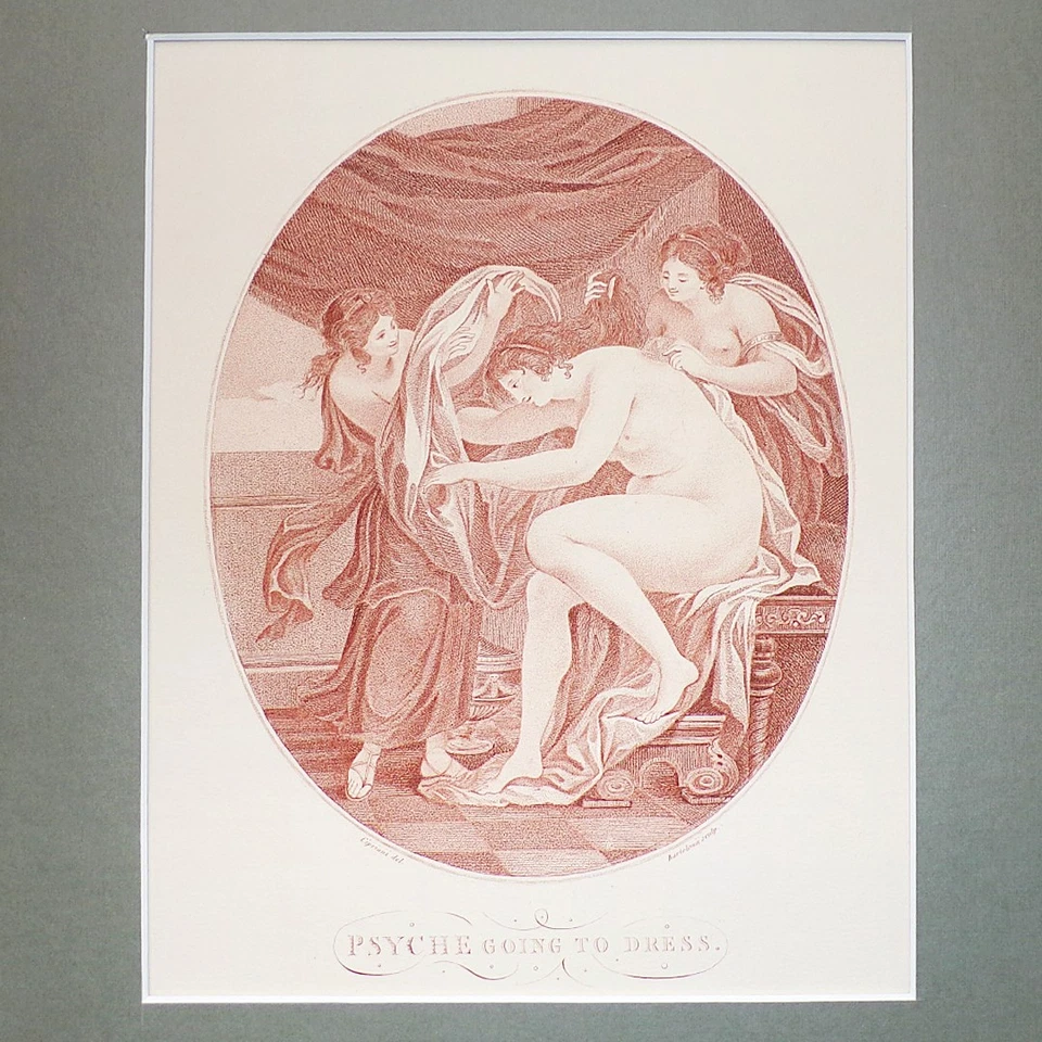 Bartolozzi Print Framed Italian Wall Art Stipple Engraving Reproduction Antique - Image 3 of 4