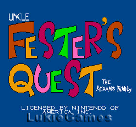 Fester's Quest - Addams Family NES Nintendo Game