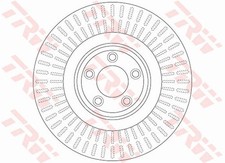 2x Bremsscheibe TRW SINGLE DF6146S für XF JAGUAR XJ SPORTBRAKE XK X152 TYPE X351
