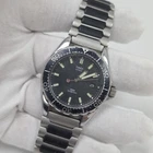 Vintage Timex Red Dot Second Hand w/ Date Quartz Black Dial Diver Watch AS-IS