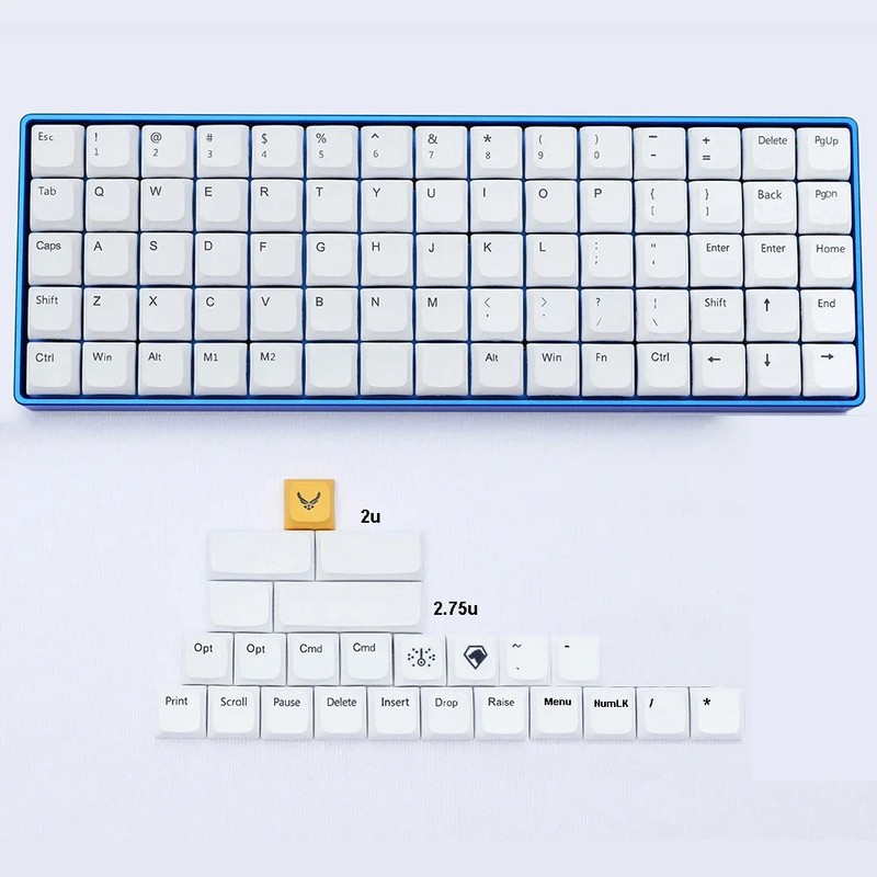 DSA XDAL Keycaps PBT Dye-Sub Cherry MX Gateron Kailh Ortholinear Keyboard Sets