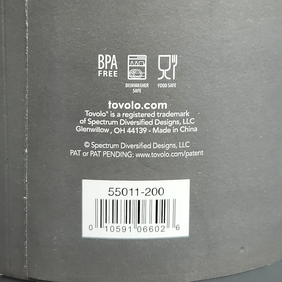 Tarro de comida para viajero de acero inoxidable Tovolo doble pared aislado sin BPA 2 cuartos Foto 4 de 4