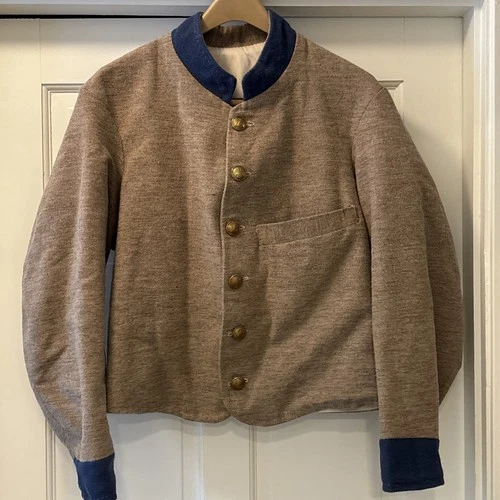 Reproduction Civil War Confederate Ben Tart Columbus Depot Type  Jacket Size 42