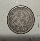 1858 O  Seated Liberty Half Dollar Silver Coin — photo 2