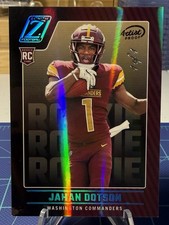 2022 Panini Zenith Football #110 Jahan Dotson RC Rookie Platinum 1/1 1 Of 1