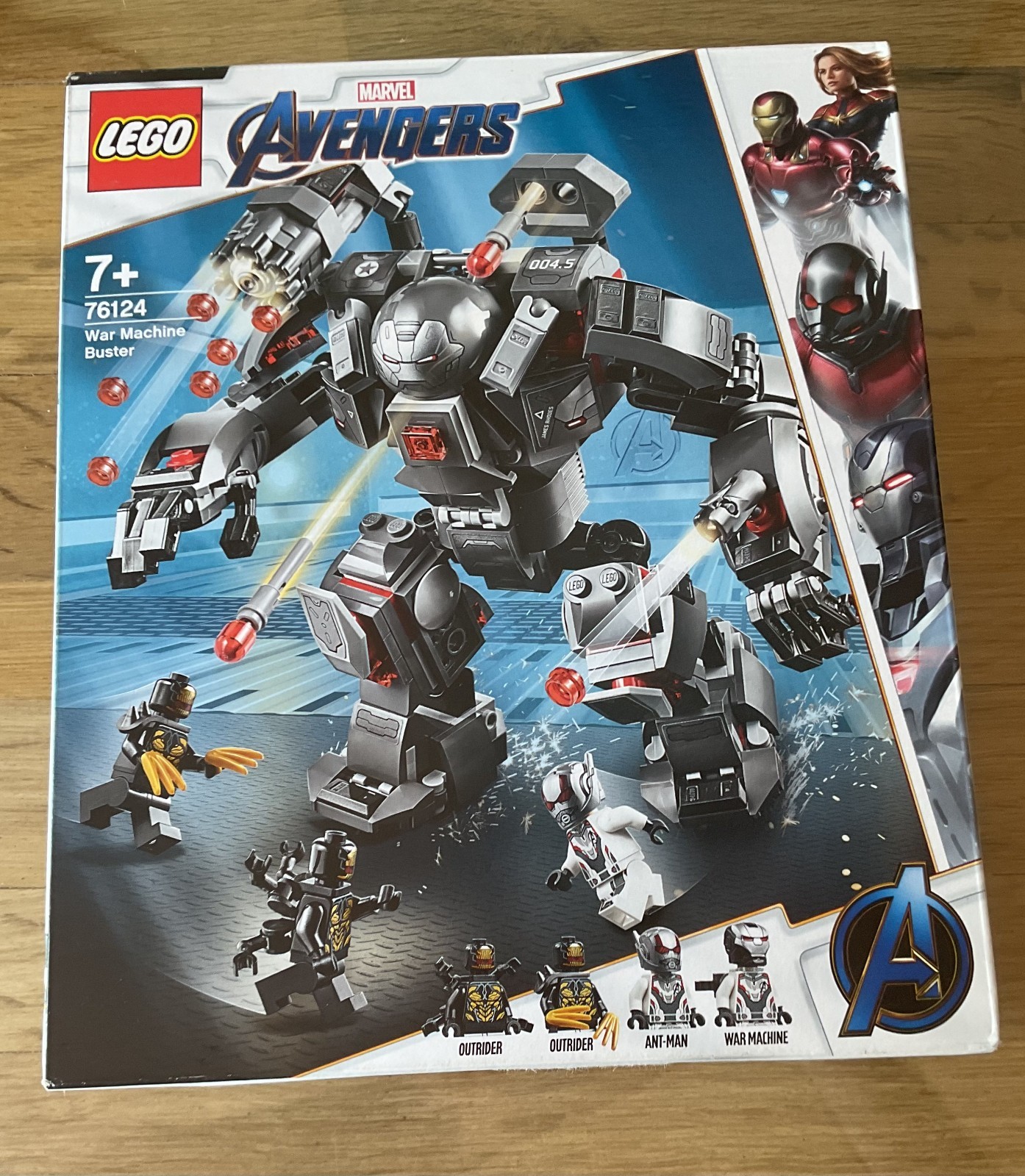 Coffret LEGO Marvel Avengers 76124 War Machine Buster idée cadeau anniversaire enfant 7 ans