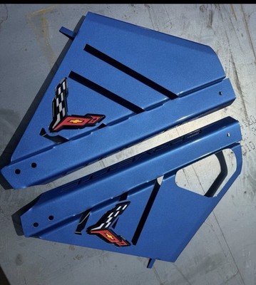2020/2026 CORVETTE C8 ENGINE PANELS Chevy Edition Riptide blue