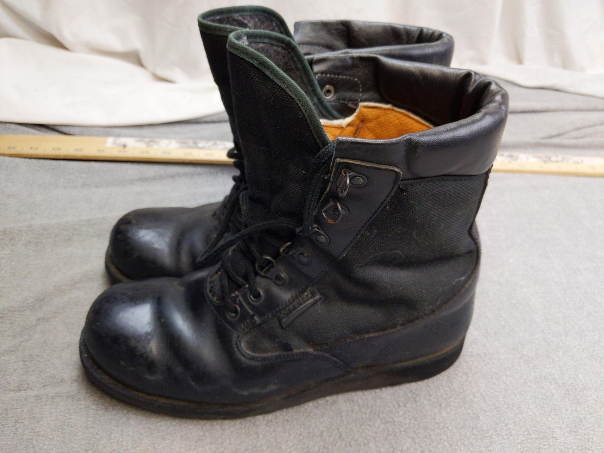 Rocky Boots Mens Size W Black Leather Cordura Vibram Gumlite