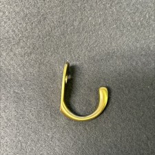 Single Prong Robe Hook Burnished Brass
