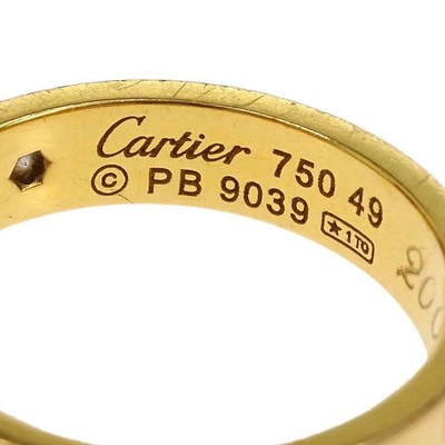 Cartier 750 ゴールド リング サイズ49 Cartier Mini Love Ring 750 Diamond #49 PB9039 144777 | eBay