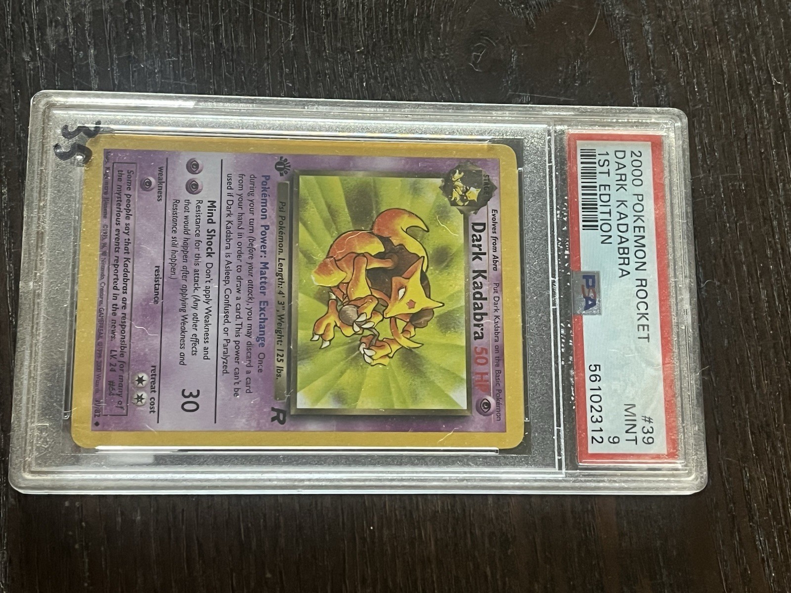 dark kadabra pokemon card value 064 Pokmon Pocket Monster Very Rare JAPANESE LP Team Rocket Discard 1 Psychic Energy card to use this attack Pokmon TCG Dark Kadabra -