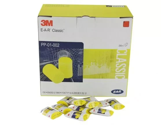 3M EAR Plugs Classic Foam PP-01-002 250 Pairs - Image 3