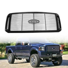 Grille Assembly With Chrome Insert Compatible With 2005-2007 F-250 F-350 F-450