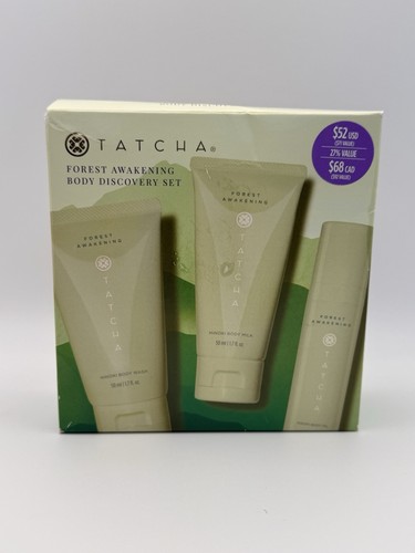 TATCHA Forest Awakening Set –Hinoki Body Wash, Body Milk & Body Oil - New In Box