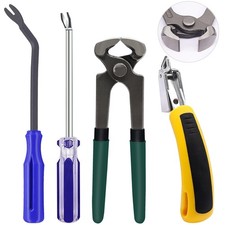 4Pcs Upholstery and Construction Staple Remover Tools Set - Nail Tack Remover...