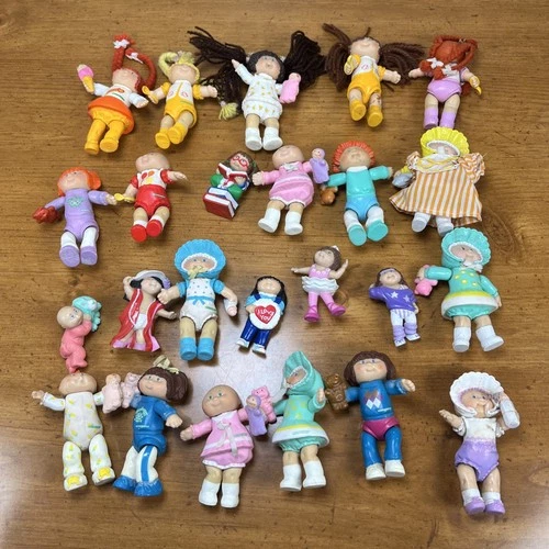 Cabbage Patch Kids Doll 3.5” Baby Mini Figures PVC Figurines Lot 1980s 1990s 24