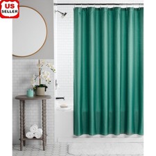 13 Piece Dobby Dot Shower Curtain Set W/ Hooks Washable Bathroom Decor New