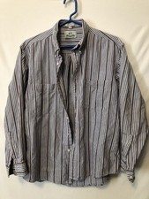 Men s Vintage 497 By Van Heusen Long Sleeve Single Needle Dress Shirt Size L