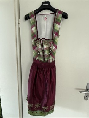 Spieth&Wensky Dirndl Gr.40 Bordeaux Grün