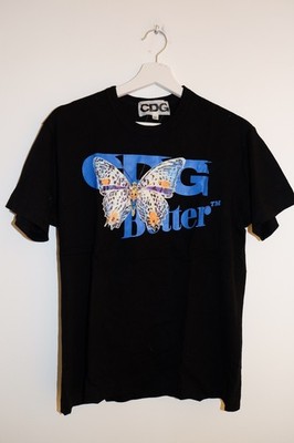 CDG x Better Gift Shop Butterfly T-Shirt Schwarz Größe M   Comme des Garçons