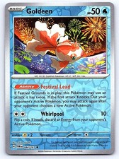 GOLDEEN 044 C TWILIGHT MASQUERADE POKEMON REVERSE HOLO NEAR MINT