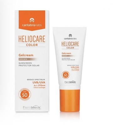 NEW Heliocare Color Gelcream Brown SPF 50 Sunscreen 50ml