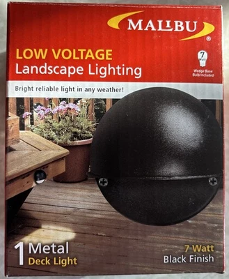 Malibu 8301-9400 Black SURFACE LIGHT Landscape Lighting Wall/Flat