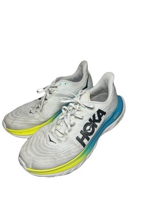 Hoka One One Mach 5 running shoes White Yellow Blue Glass sneakers men\'s size 9 Men main image 3