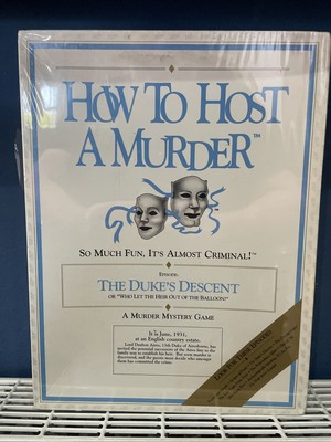 How to Host A Murderer The Duke's Descent Vintage Murder Mystery Spiel NEU