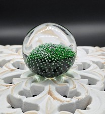 Briefbeschwerer Grün Vintage Deko Dekoglas Kristallglas