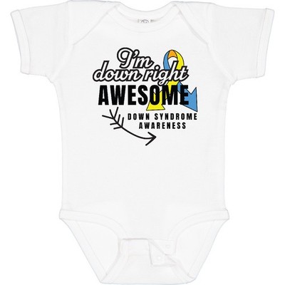 Inktastic Im Down Right Awesome Down Syndrome Awareness With Arrow Baby Bodysuit