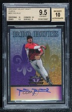 2012 Leaf Valiant Purple /25 Rio Ruiz #VA-RR1 BGS 9.5 GEM MINT Auto 0s3