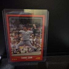 Tommy John 1988 Score 240  New York Yankees  Baseball Card