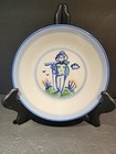 M.A Hadley Pottery Farmer with Rake 9" Luncheon Plate, Country Farm — photo 1